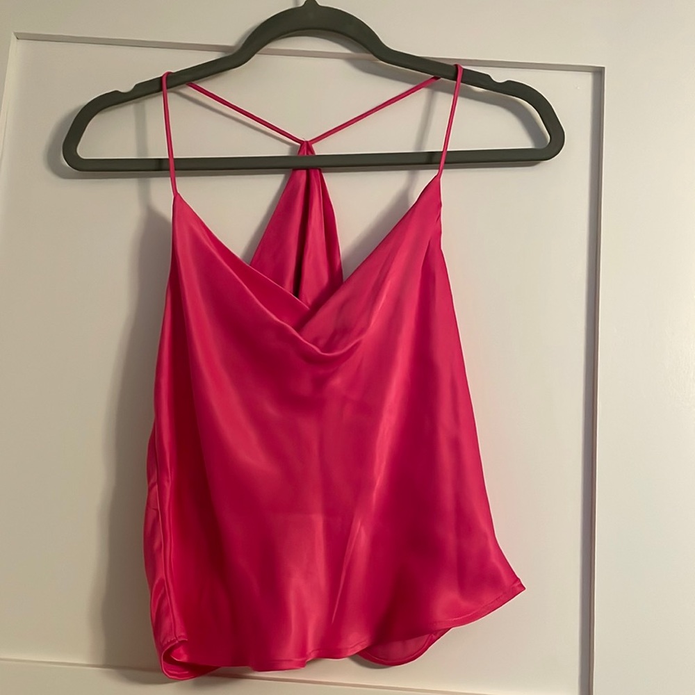 Zara Women’s Hot  Pink Crop Top size S